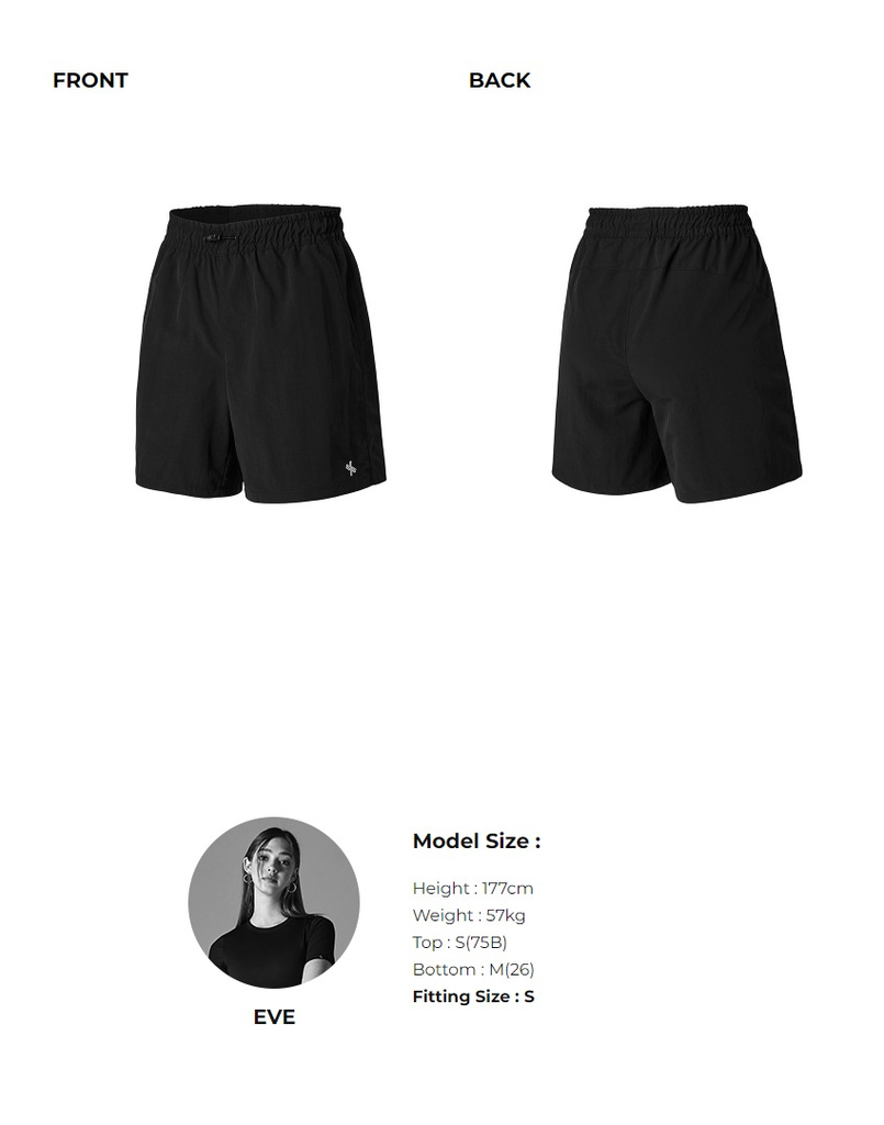 XEXYMIX Basic Woven Half Shorts_Black - hanfancosmetics Australia